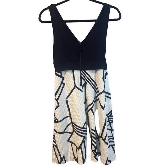 Anthropologie HD In Paris Ardmore Dress Navy White - Picture 2 of 10